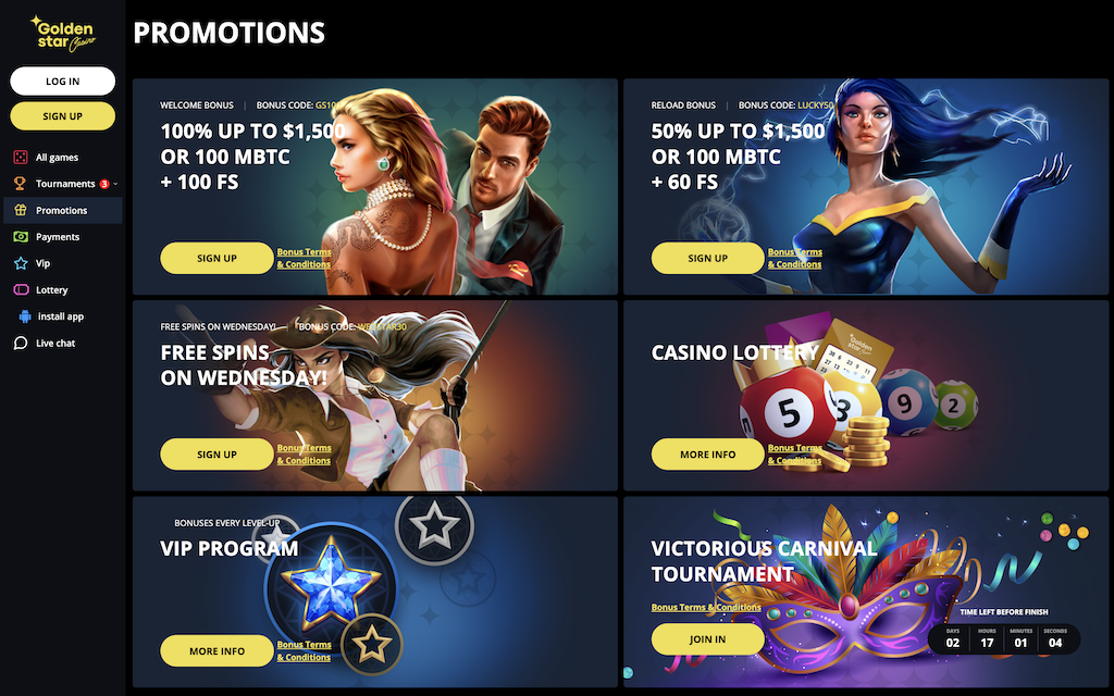 Golden Star Casino Bonus