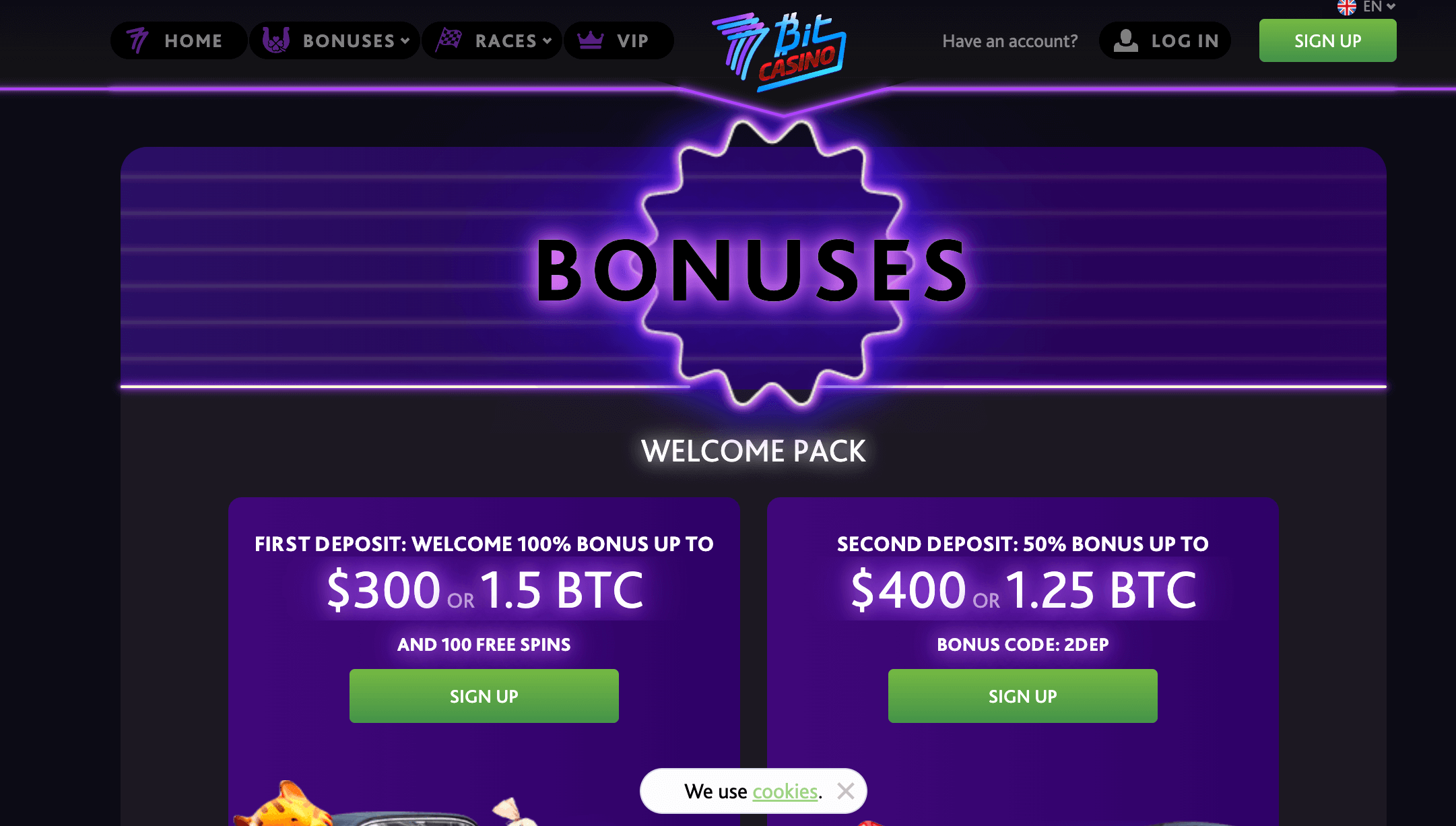 7biz Casino welcome offer