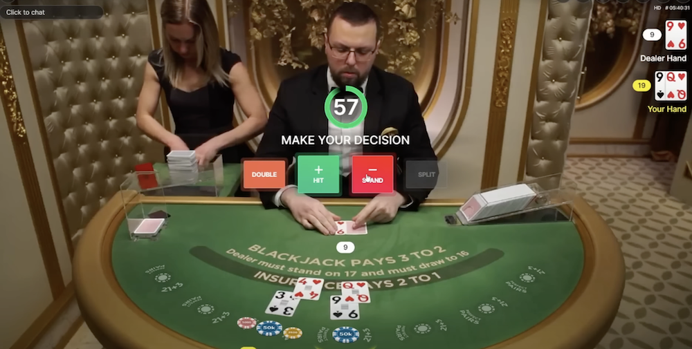 Making Decisions in live blackjack online Australia