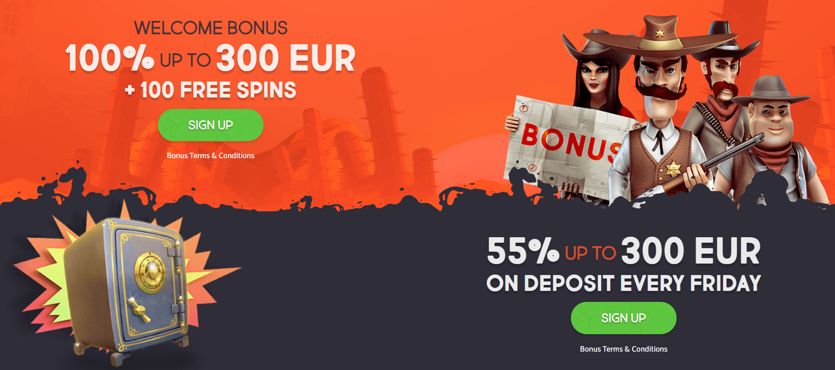 Gunsbet Casino Bonuses