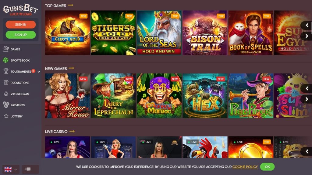 Gunsbet Casino Play Free