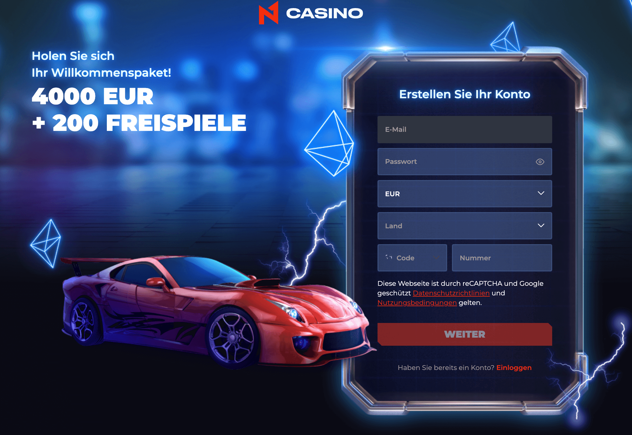 N1 casino Willkommenspaket