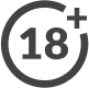 18+ logo